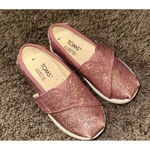 Kids pink sparkle Tom’s